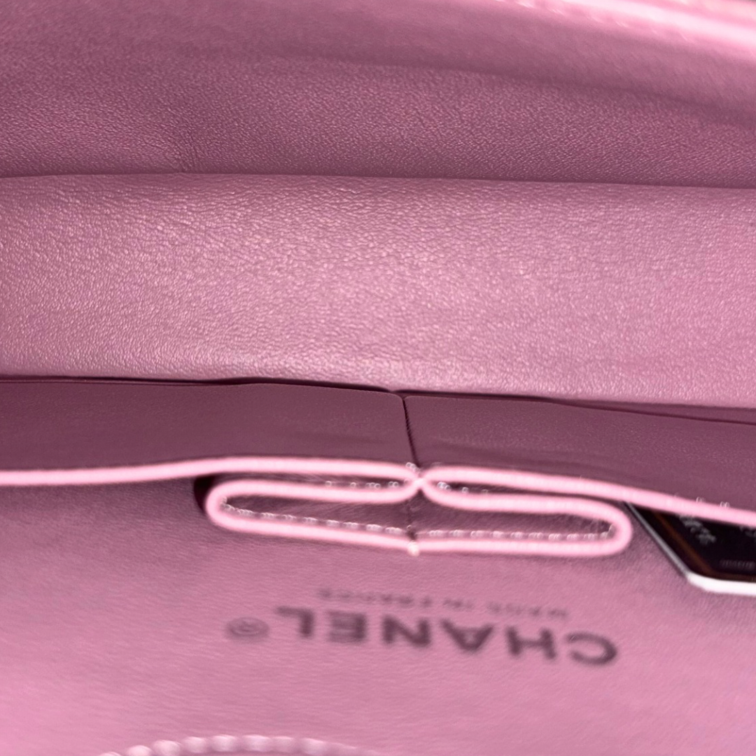 Classic Double Flap Medium Old Rose Silver-Tone Hardware Series 21