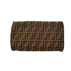 Boston Bag Tobacco Zucca Canvas Brown Silver Hardware
