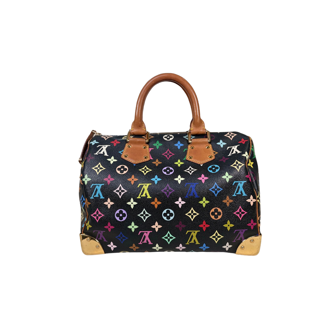 Speedy 30 Takashi Murakami Multicolor Gold Hardware