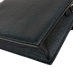 MyLockMe Black Chain Pochette Silver Hardware