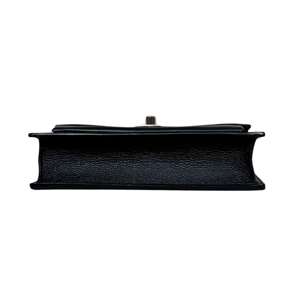 MyLockMe Black Chain Pochette Silver Hardware