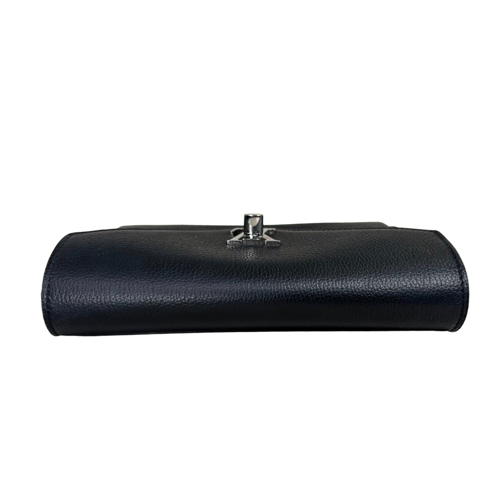 MyLockMe Black Chain Pochette Silver Hardware