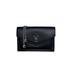 MyLockMe Black Chain Pochette Silver Hardware