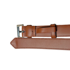 Belt Brown Silver Hardware Size 90/36