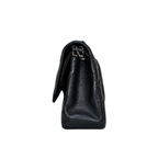 Classic Double Flap Jumbo Black Caviar Leather Silver Hardware Series 26