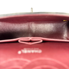 Classic Double Flap Jumbo Black Caviar Leather Silver Hardware Series 26