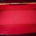 Lady Dior Mini Black Lambskin Leather Gold Hardware