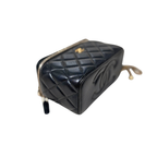 Vanity Case Pearl Crush Lambskin Leather Gold Hardware Microchip