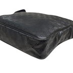 Imprime Messenger Bag Black GG Coated Canvas Silver-Tone Hardware
