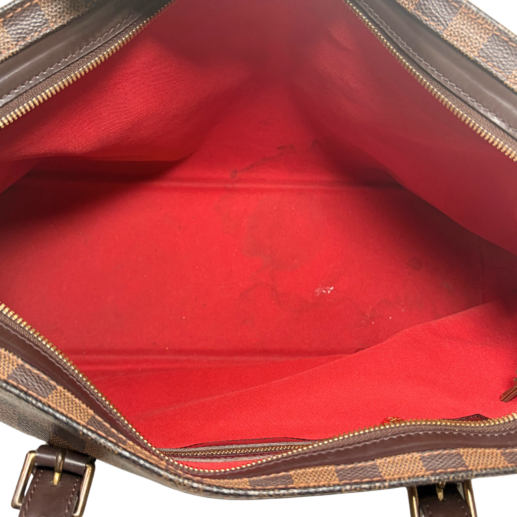 Chelsea Tote Bag Damier Ebene Canvas Gold Hardware