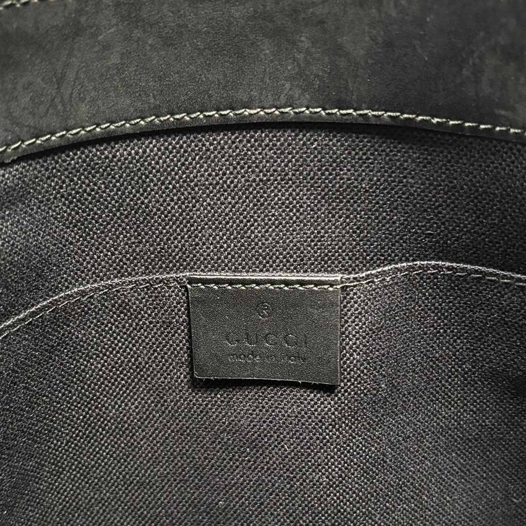 Messenger Bag GG Supreme Canvas Black Small Silver Hardware
