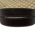 Abbey D-Ring Brown GG Canvas Silver Hardware