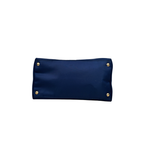 Tessuto Nylon Bag Blue Gold Hardware