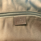 Abbey D-Ring Brown GG Canvas Silver Hardware