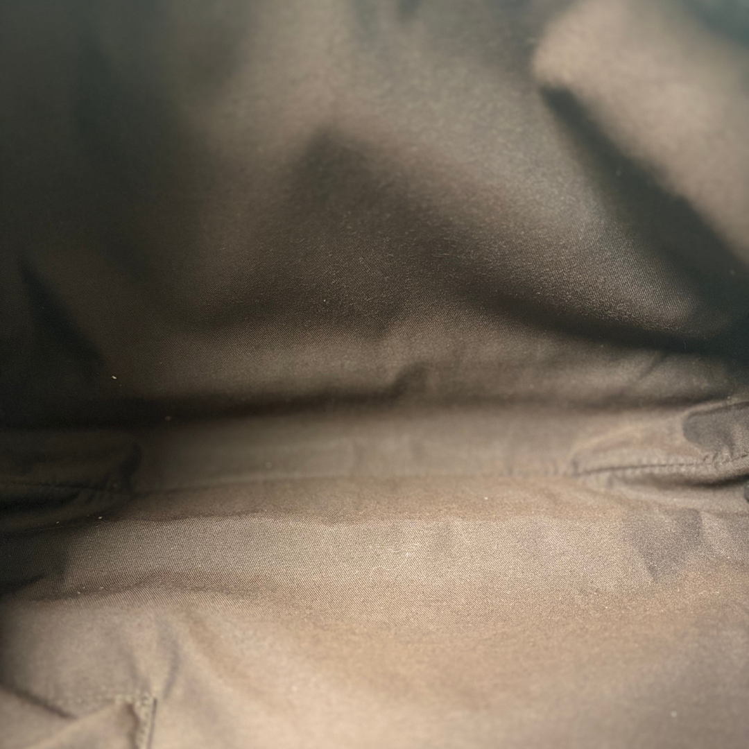 Abbey D-Ring Brown GG Canvas Silver Hardware