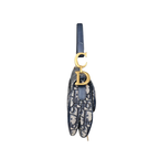 Mini Saddle Bag Oblique Jacquard Gold Hardware