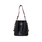 Lock Me Bucket Bag Black/Pink Silver Hardware