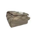 Go 14 MM Mallatage Khaki Lambskin Leather Silver Hardware