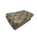 Go 14 MM Mallatage Khaki Lambskin Leather Silver Hardware