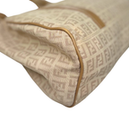 Zucchino Piccola Beige Monogram Shoulder Bag Gold Hardware