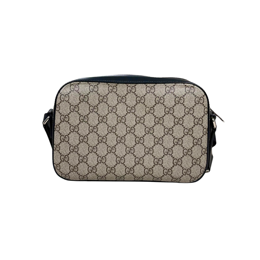 Camera Bag Small GG Supreme Canvas Silver Hardware