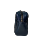 Camera Bag Chevron Black Calfskin Leather Gold Hardware