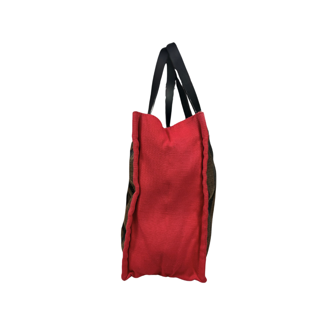 Pequin Canvas Tote Bag Tri-color