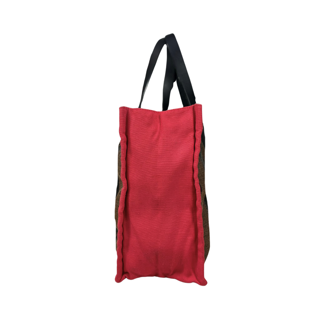 Pequin Canvas Tote Bag Tri-color