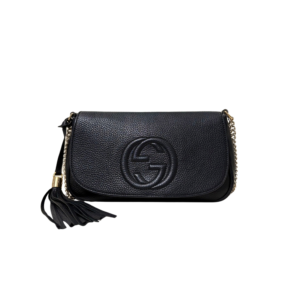 Soho Disco Bag Black Gold Hardware