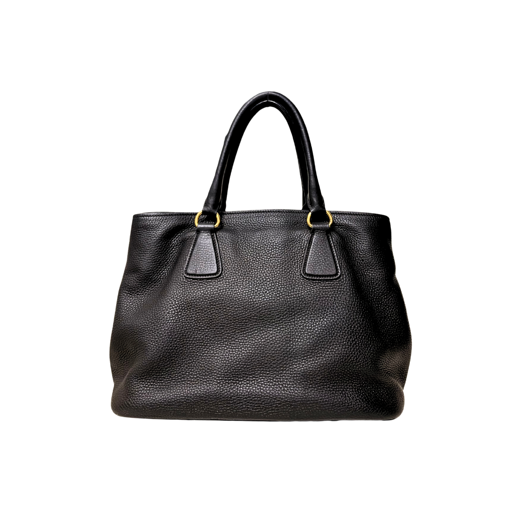 Vitello Daino Tote Bag Gold Hardware