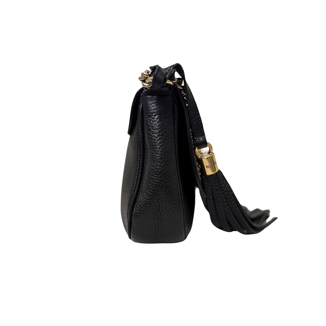 Soho Disco Bag Black Gold Hardware
