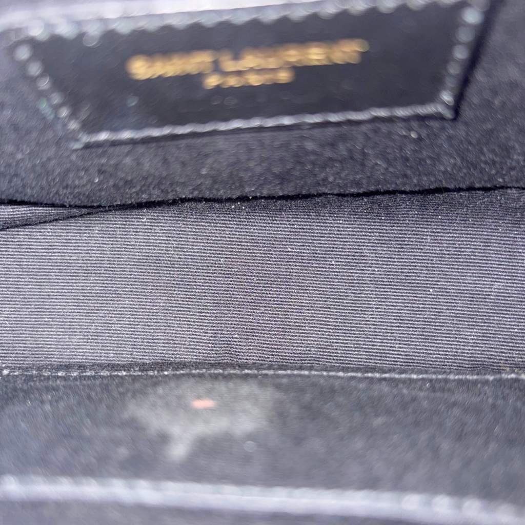 Camera Bag Chevron Black Calfskin Leather Gold Hardware