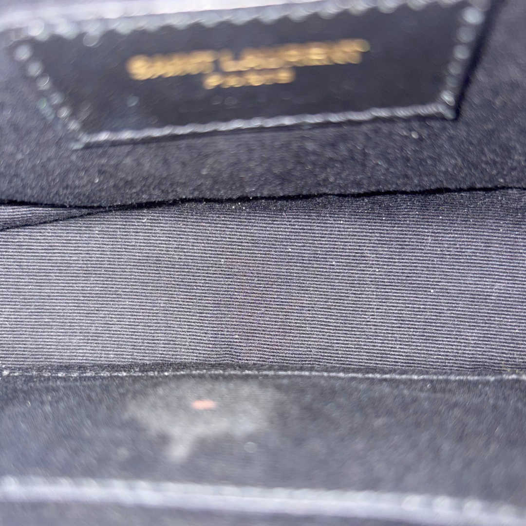 Camera Bag Chevron Black Calfskin Leather Gold Hardware