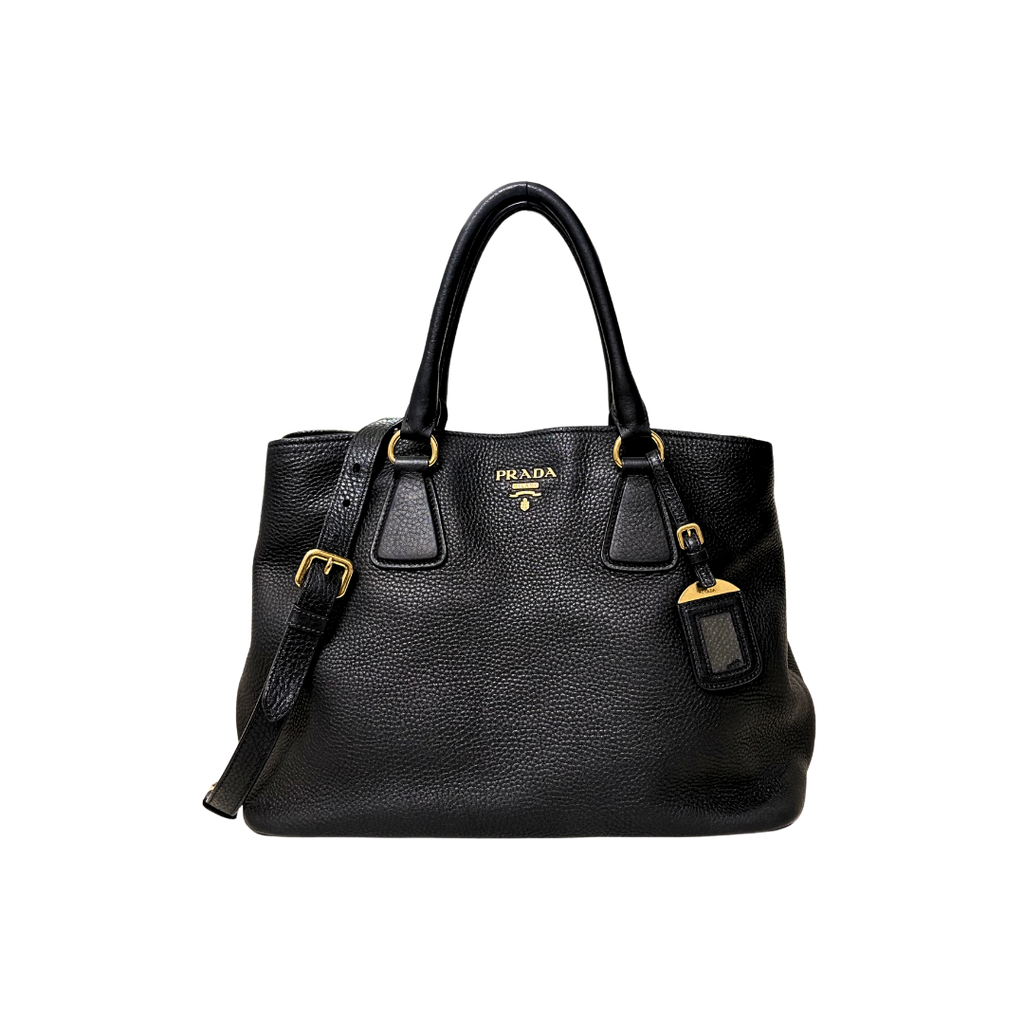 Vitello Daino Tote Bag Gold Hardware