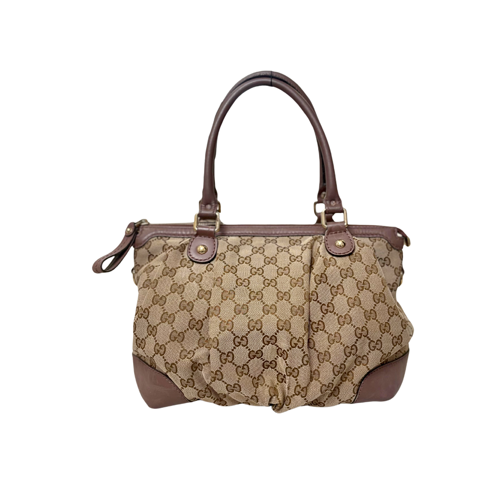 Sukey Bag GG Supreme Canvas Gold Hardware