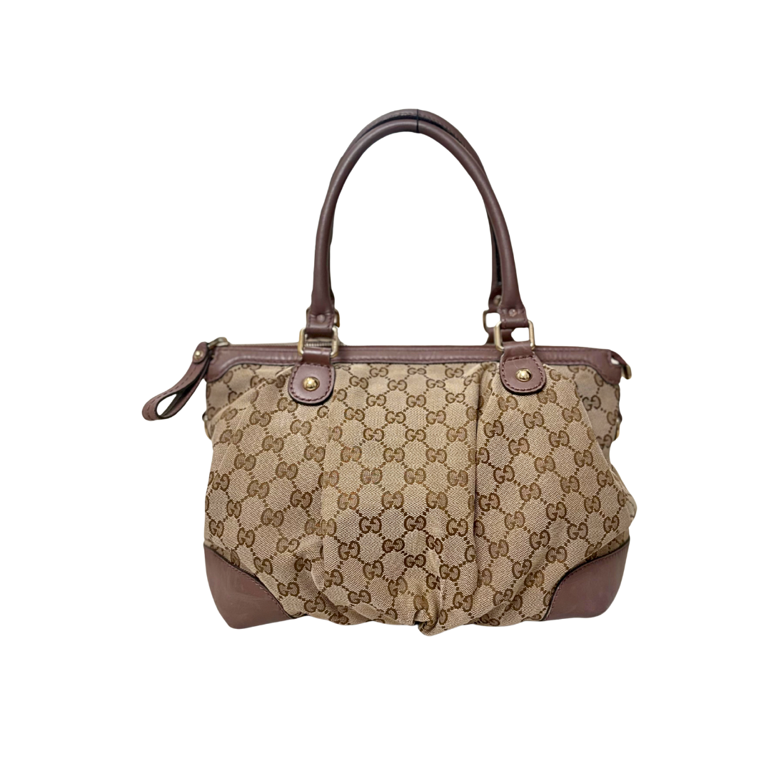 Sukey Bag GG Supreme Canvas Gold Hardware