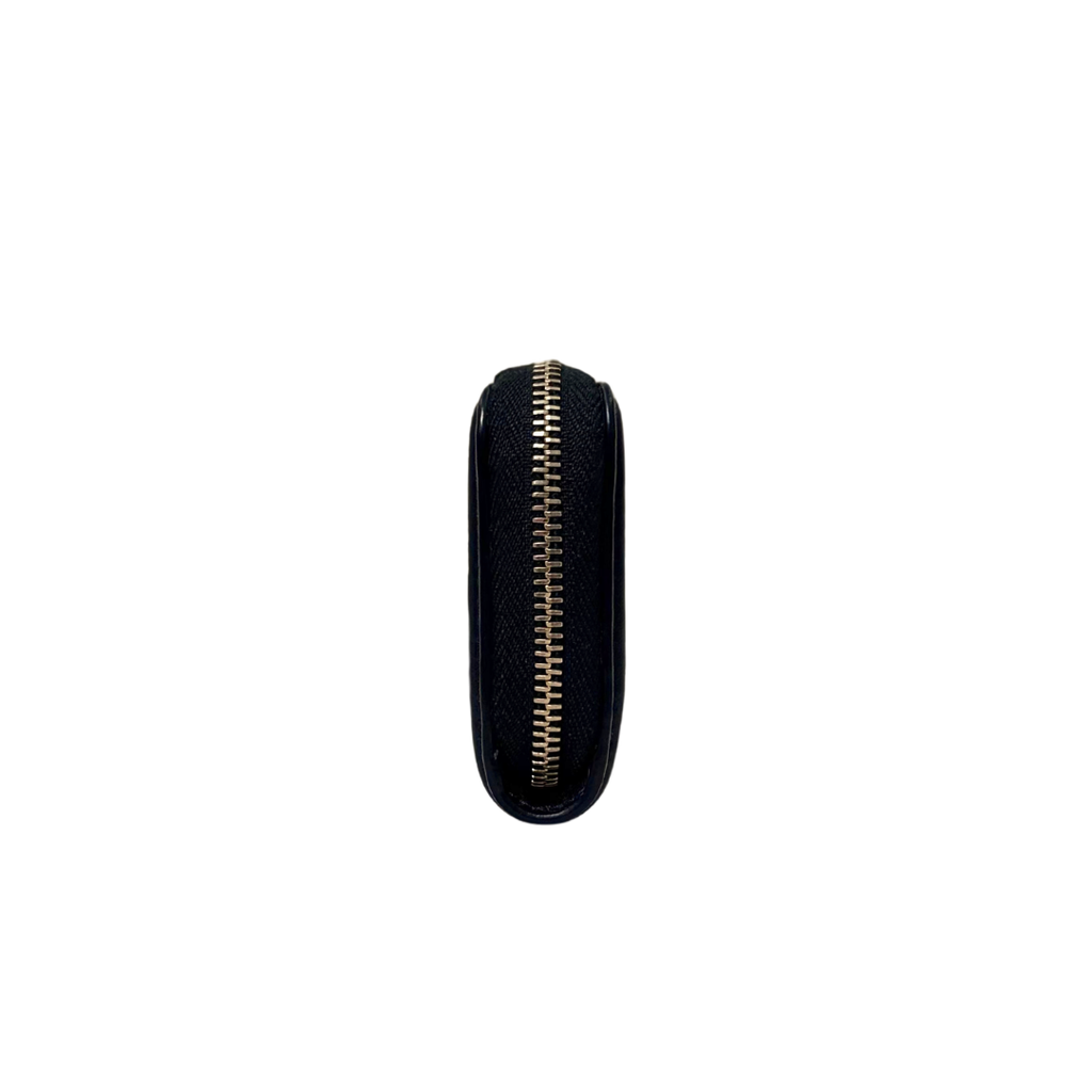 Filigree Wallet Black Caviar Leather Gold Hardware