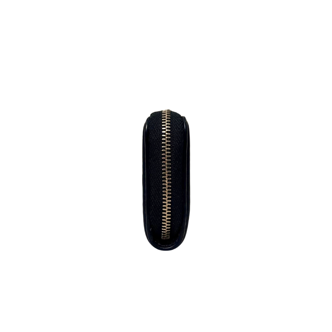 Filigree Wallet Black Caviar Leather Gold Hardware