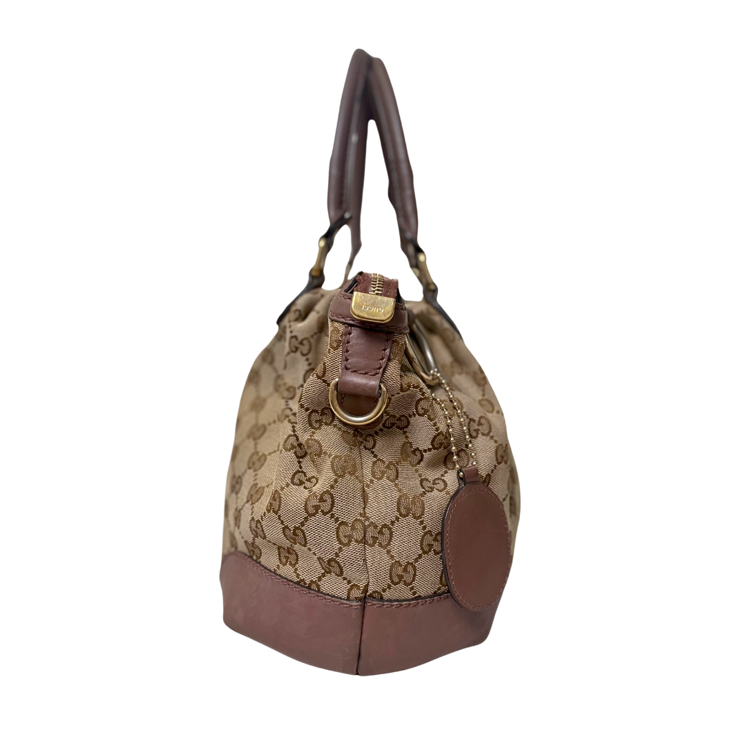 Sukey Bag GG Supreme Canvas Gold Hardware