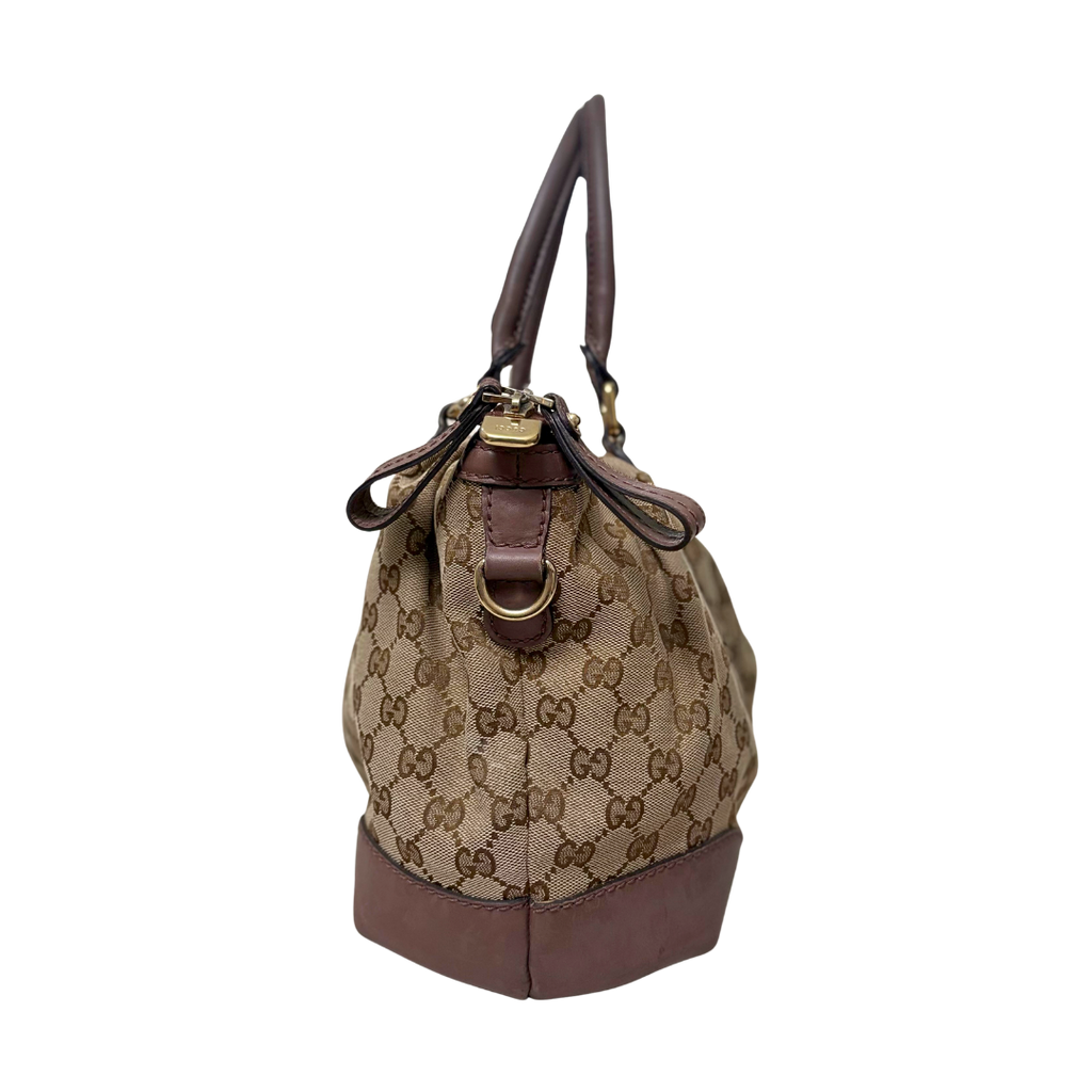 Sukey Bag GG Supreme Canvas Gold Hardware