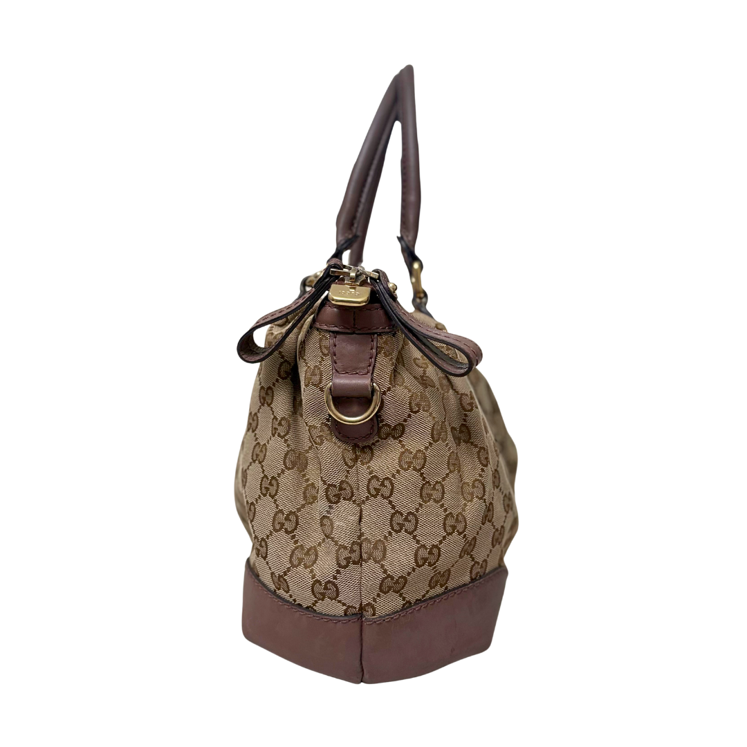 Sukey Bag GG Supreme Canvas Gold Hardware