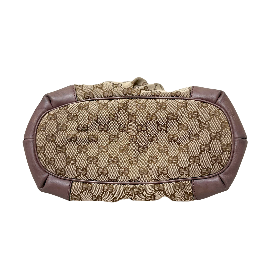 Sukey Bag GG Supreme Canvas Gold Hardware
