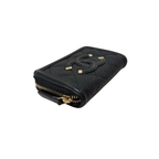 Filigree Wallet Black Caviar Leather Gold Hardware