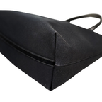 Canvas Tote Bag Black Gold Hardware