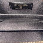 Filigree Wallet Black Caviar Leather Gold Hardware