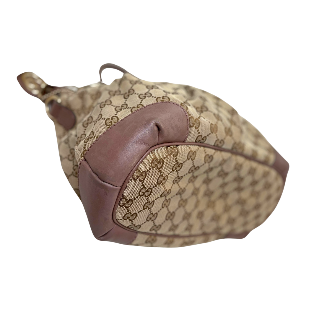 Sukey Bag GG Supreme Canvas Gold Hardware