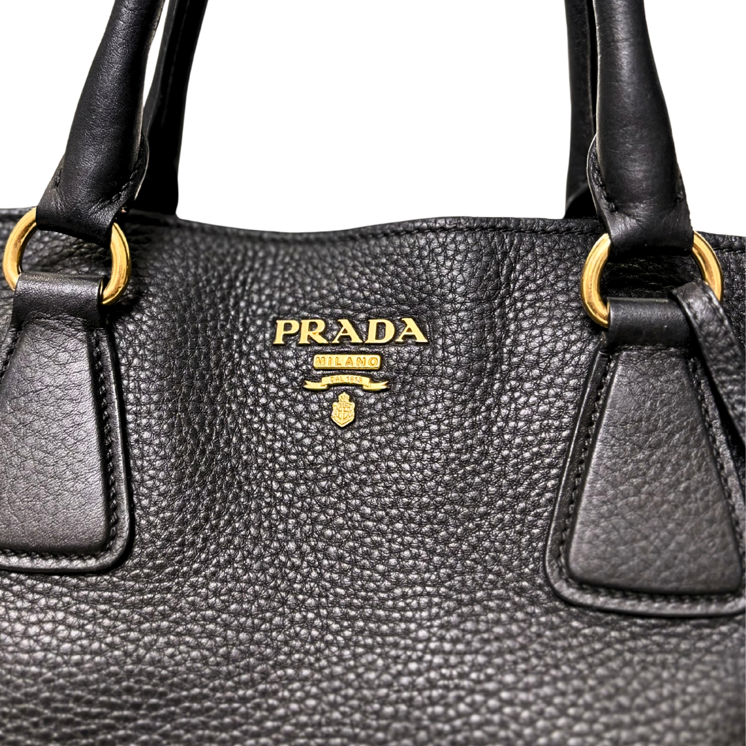 Vitello Daino Tote Bag Gold Hardware