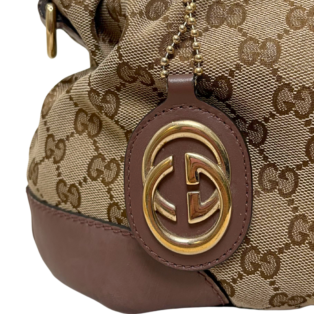 Sukey Bag GG Supreme Canvas Gold Hardware