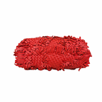 Nappa Intrecciato Lido Patchwork Fringe Tote Bag Red