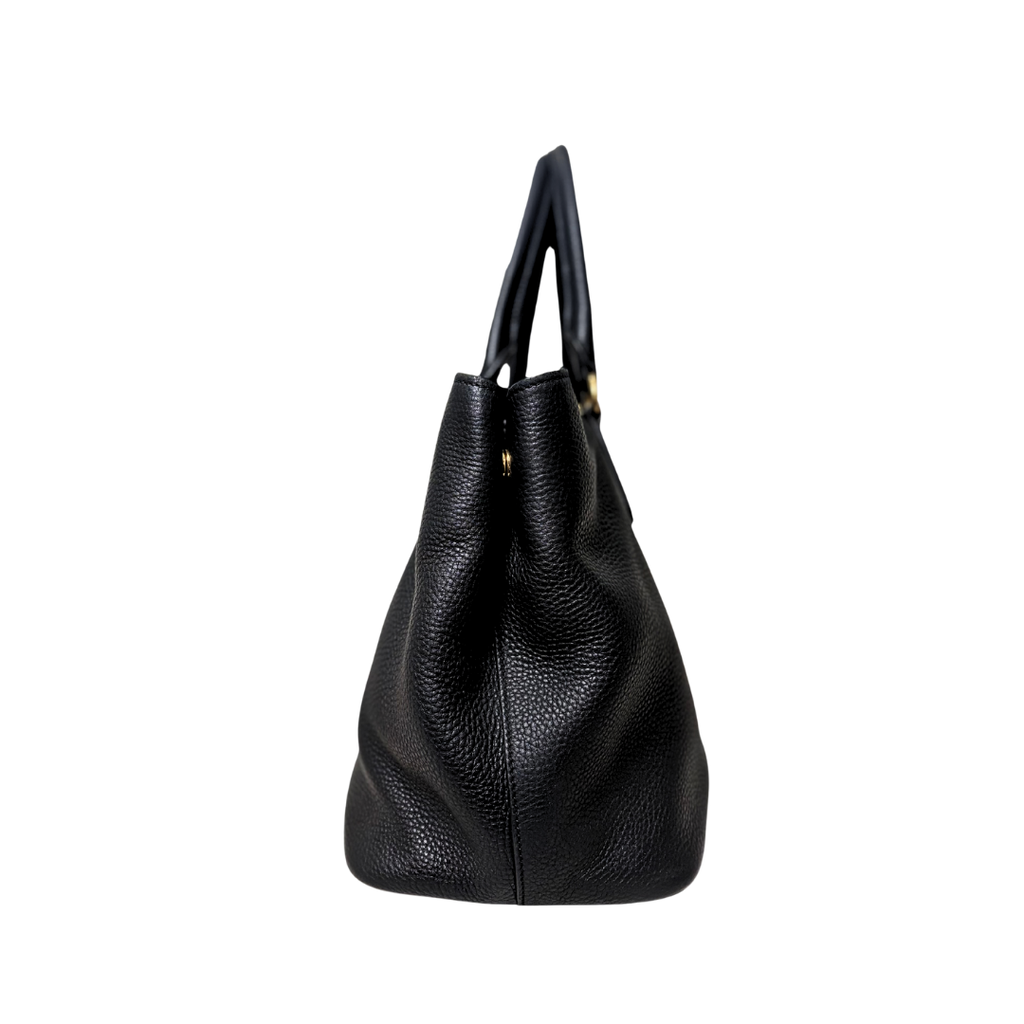 Vitello Daino Tote Bag Gold Hardware